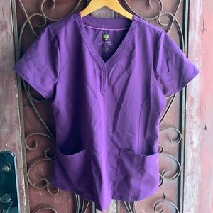 Purple scrub top